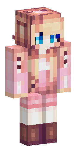 a cute cinnamorol girl Скин Майнкрафт: a cute cinnamorol girl