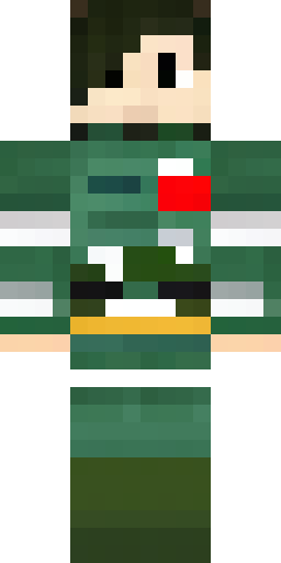 Скин Майнкрафт: A guy. Dark green military uniform. No hat. Brown voluminous hair.…