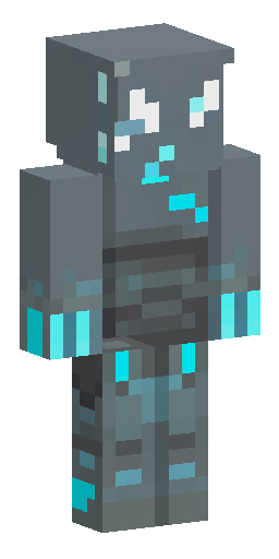 Скин Майнкрафт: A low-poly undead frost guard designed as a native Minecraft mob. V…