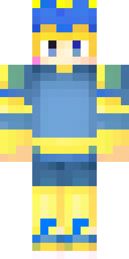 Скин Майнкрафт: A Minecraft skin He was wearing a blue sweatshirt and pants decorat…