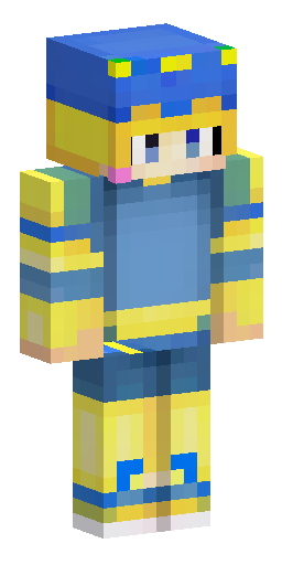 A Minecraft skin He was wearing a blue sweatshirt and pants decorat… Скин Майнкрафт: A Minecraft skin He was wearing a blue sweatshirt and pants decorat…