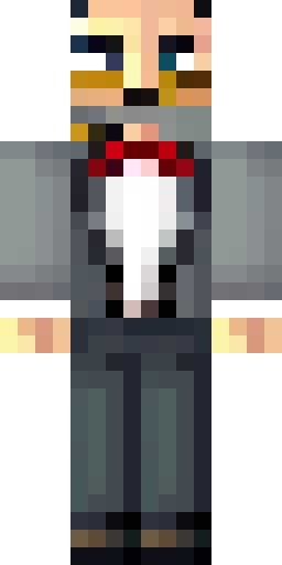 Скин Майнкрафт: A Minecraft skin texture, pixel art style, a handsome gentleman wit…