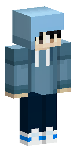 Скин Майнкрафт: A modern, stylish Minecraft skin of a teenager. Color palette: Tele…