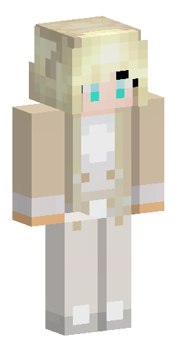An angelic Minecraft skin with a soft, elegant appearance. It featu… Скин Майнкрафт: An angelic Minecraft skin with a soft, elegant appearance. It featu…