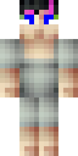 Скин Майнкрафт: An ordinary man with blue and green eyes. His glasses shimmer from…