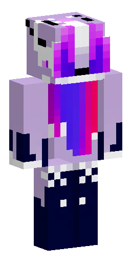 Anthro pastel purple goat character, fluffy white and lilac fur, da… Скин Майнкрафт: Anthro pastel purple goat character, fluffy white and lilac fur, da…