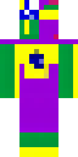 Скин Майнкрафт: brazil flag but with purple gradient