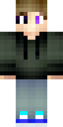 Скин Майнкрафт: Cool Minecraft skin of a teenage boy, wearing a stylish black and n…