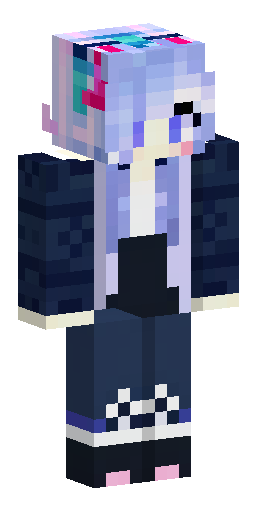 Create a 64×64 Minecraft Slim/Alex skin of Aurora from LoL. Icy-blue hair, bunny ears… Скин Майнкрафт: Create a 64×64 Minecraft Slim/Alex skin of Aurora from LoL. Icy-blue hair, bunny ears…
