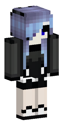 Emo dark girl. Скин Майнкрафт: Emo dark girl.
