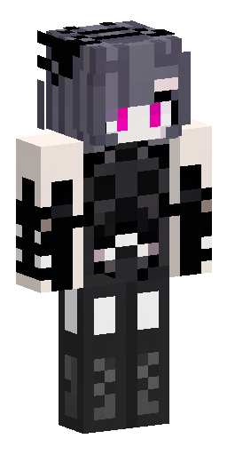 Female demon Minecraft skin, pale skin, long light hair with bangs,… Скин Майнкрафт: Female demon Minecraft skin, pale skin, long light hair with bangs,…