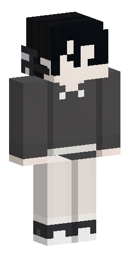Full body 3D Minecraft skin template, anime boy style, dark aesthet… Скин Майнкрафт: Full body 3D Minecraft skin template, anime boy style, dark aesthet…