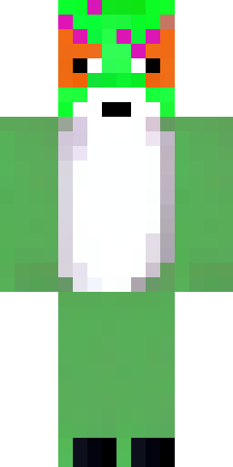 Скин Майнкрафт: Furry skin, cross fox, green fur