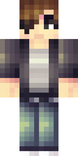 Скин Майнкрафт: grunge guy, love nirvana. have shoulder-length brown hair. He is al…