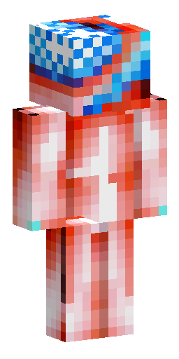 красный Flame Frags Скин Майнкрафт: красный Flame Frags