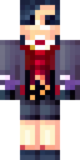 Лорд вампир с тёмным плащом и заклепками на рукавах Скин Майнкрафт: Лорд вампир с тёмным плащом и заклепками на рукавах