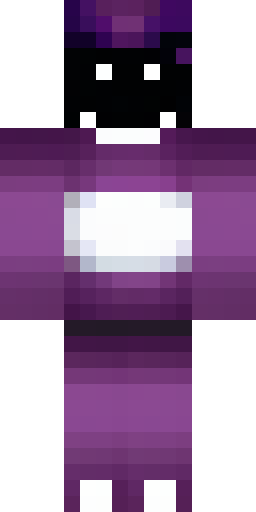 Скин Майнкрафт: Mad monster look, completely dark purple and black skin, glowing sh…
