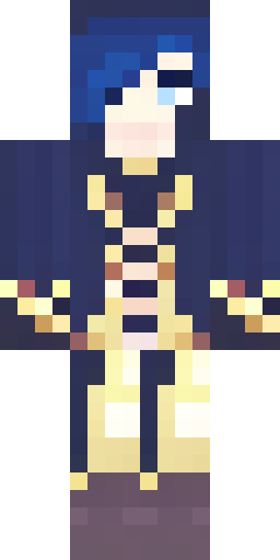Скин Майнкрафт: mage from magic: the gathering in dark blue cloak and with dark hair