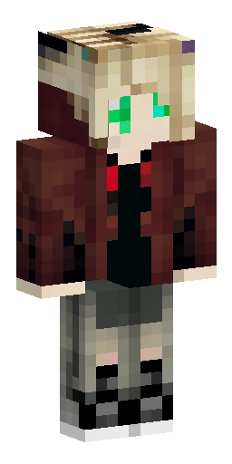 Скин Майнкрафт: Male Minecraft skin: slim, asymmetrical dark streetwear. Dark-blond…