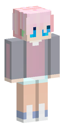 Скин Майнкрафт: Minecraft 3D character model, full body shot. A cute anime boy with…