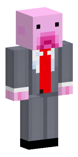 Minecraft 3D character skin, default Steve model. Character is a Pigman with pink skin… Скин Майнкрафт: Minecraft 3D character skin, default Steve model. Character is a Pigman with pink skin…