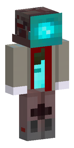 Minecraft 3D skin model, front view, post-apocalyptic wanderer. The… Скин Майнкрафт: Minecraft 3D skin model, front view, post-apocalyptic wanderer. The…