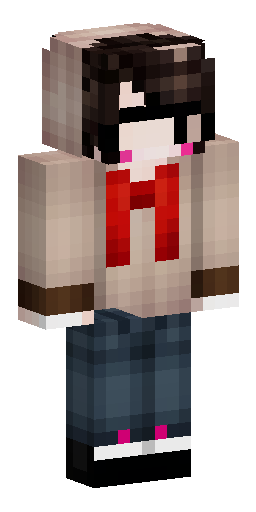 Minecraft girl skin, aesthetic cute girl with dark brown wavy hair… Скин Майнкрафт: Minecraft girl skin, aesthetic cute girl with dark brown wavy hair…