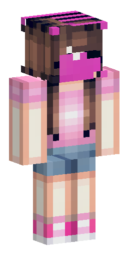 Minecraft girl skin. Straight medium brown hair with neat bangs. Sm… Скин Майнкрафт: Minecraft girl skin. Straight medium brown hair with neat bangs. Sm…