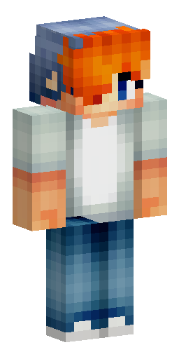 Minecraft skin 64x64, a cool boy with unusual messy orange hair, we… Скин Майнкрафт: Minecraft skin 64x64, a cool boy with unusual messy orange hair, we…