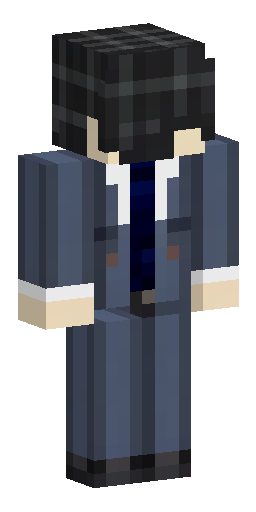 Скин Майнкрафт: Minecraft skin, 64x64, detailed shading. A handsome korean attorney…