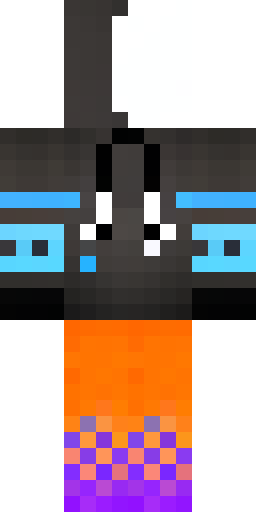 Minecraft skin, 64x64 format. Split head: right side is solid black… Скин Майнкрафт: Minecraft skin, 64x64 format. Split head: right side is solid black…