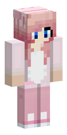 Скин Майнкрафт: Minecraft skin, 64x64, Java Edition, two-layer, pastel pink palette…