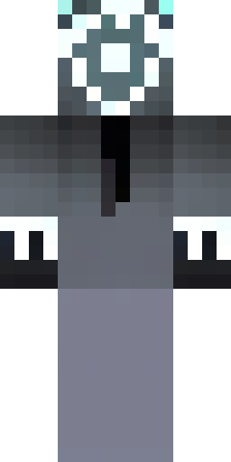 Minecraft skin, character known as The Watcher, white empty glowing… Скин Майнкрафт: Minecraft skin, character known as The Watcher, white empty glowing…