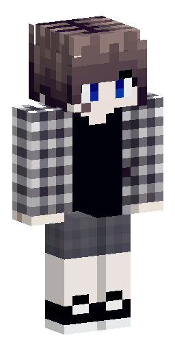 Скин Майнкрафт: Minecraft skin, cute aesthetic boy. White cozy plaid flannel shirt…