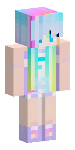 Minecraft skin, cute anime boy, soft pastel rainbow gradient aesthetic, matching with… Скин Майнкрафт: Minecraft skin, cute anime boy, soft pastel rainbow gradient aesthetic, matching with…
