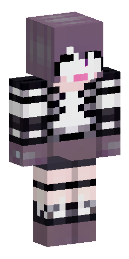 Minecraft skin, cute girl, short black wolf cut hair, soft brown ey… Скин Майнкрафт: Minecraft skin, cute girl, short black wolf cut hair, soft brown ey…