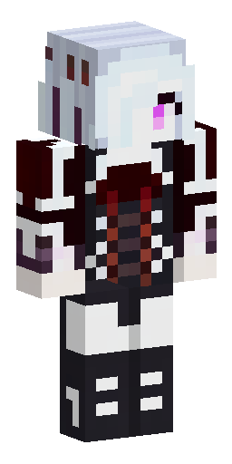 Скин Майнкрафт: Minecraft skin, dark fantasy queen. Long silver-white hair, pale sk…