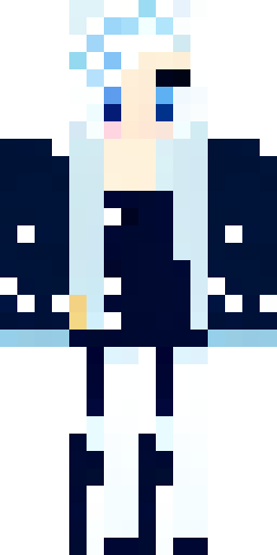 Скин Майнкрафт: Minecraft skin, girl EliaDark, New Year theme, snow queen. Full bod…
