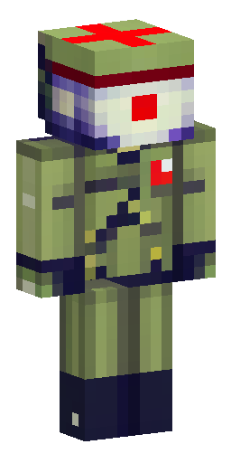Скин Майнкрафт: Minecraft skin, humanoid vobla fish head, wearing a Soviet-style mi…