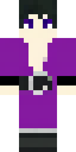 Скин Майнкрафт: Minecraft skin, male, slim, dark purple robe with black trims, silv…