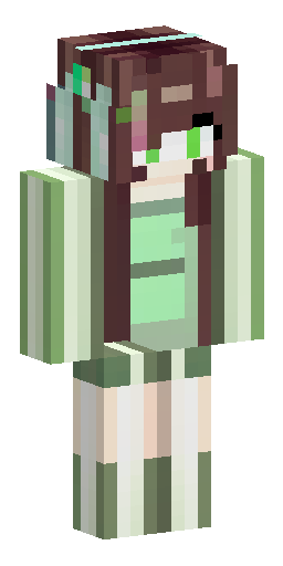 Скин Майнкрафт: Minecraft skin model, full body, high detail, aesthetic cute girl,…