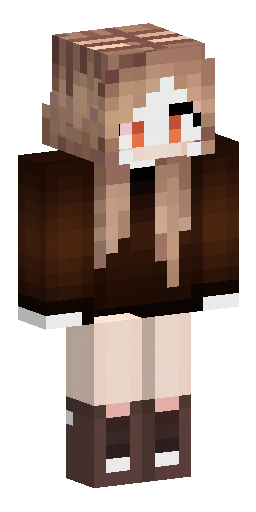 Скин Майнкрафт: Minecraft skin of a beautiful girl in autumn theme. Pale dull skin…