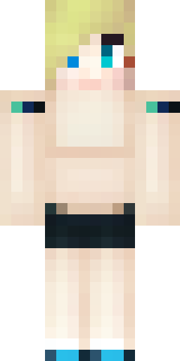 Скин Майнкрафт: Minecraft skin, pixel art, blocky voxel character, full body front…