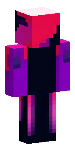 Скин Майнкрафт: Minecraft skin texture template, flat layout, dark cosmic glitch ar…