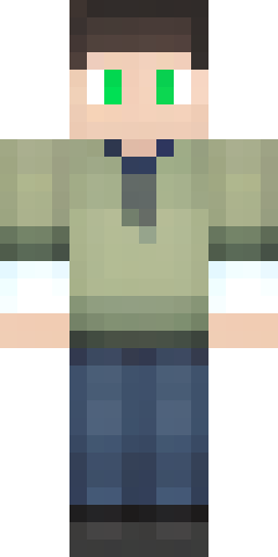 Скин Майнкрафт: Minecraft-скин в воксельном стиле. Большая квадратная голова с тёмн…
