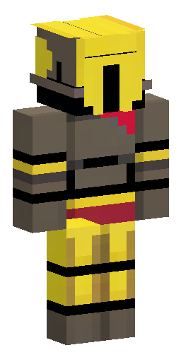 Скин Майнкрафт: Minecraft skin, yellow base with black smiley face. Spartan armor:…