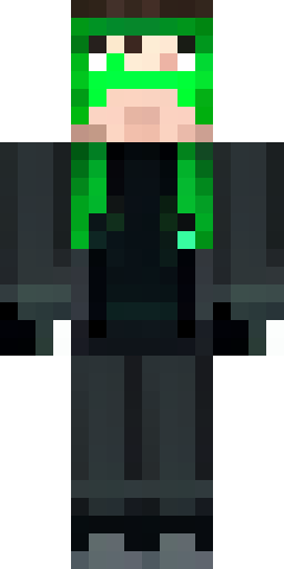 Мрачный тёмный персонаж Minecraft Steve. Чёрный костюм с тёмно-зелё… Скин Майнкрафт: Мрачный тёмный персонаж Minecraft Steve. Чёрный костюм с тёмно-зелё…