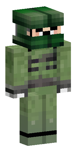 Скин Майнкрафт: Мужчина примерно 30–40 лет, светлая кожа, . зелёная военная форма в…