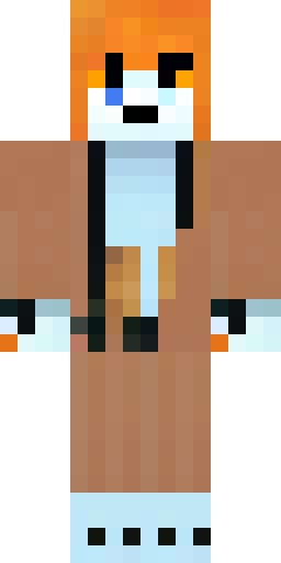Скин Майнкрафт: Мужской кицуне (дух-лис) скин для Minecraft, гуманоидный парень с л…