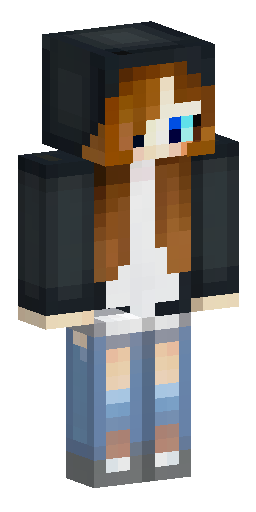 Скин Майнкрафт: Нарисуй пример развёртки скина. Minecraft 64×64, модель Slim, девуш…